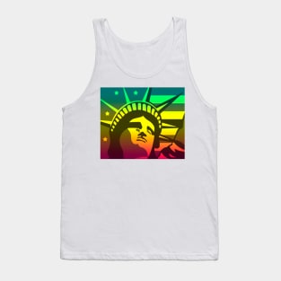 holographic statue of liberty Tank Top